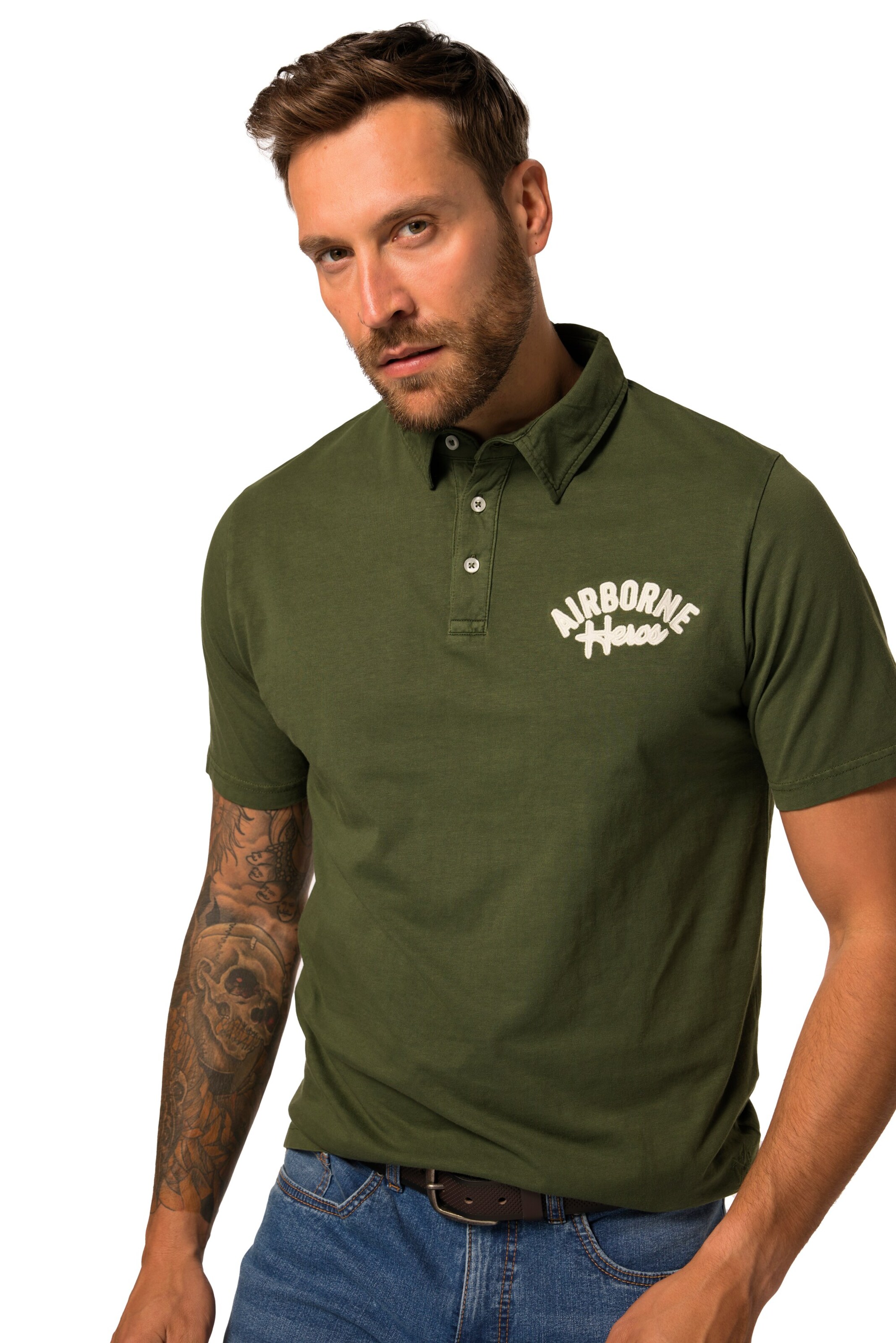 JP1880 Shirt in Green: front