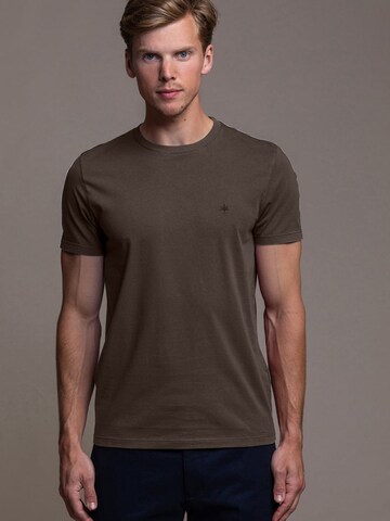Laurent Vergne Shirt 'Thierry T-Shirt - Brown' in Brown: front