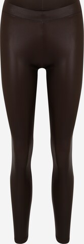 PIECES Skinny Leggings in Brown: front