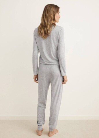 MANGO Pyjamahose 'Ramram' in Grau