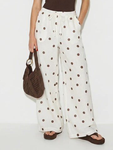 Bianco Lucci Wide Leg Hose‌‌‌‌‌‌‌ in Braun