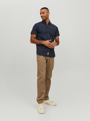 JACK & JONES Regular fit Overhemd 'Abel' in Blauw