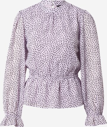 NEW LOOK Shirt 'PEPLUM FRILL' in Purple: front