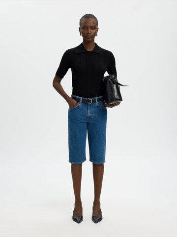 SELECTED Koszulka 'SLFTOLEDO' w kolorze czarny