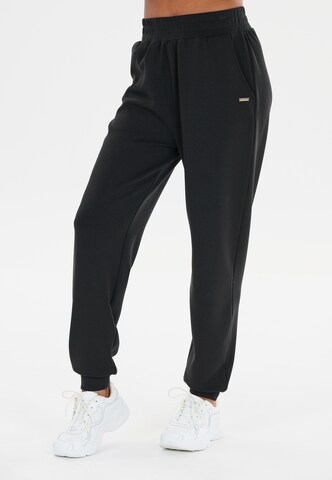 Athlecia Regular Workout Pants 'Paris' in Black: front