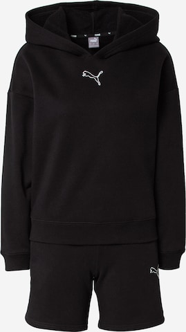 PUMA - Chándal 'Loungewear 7"' en negro: frente