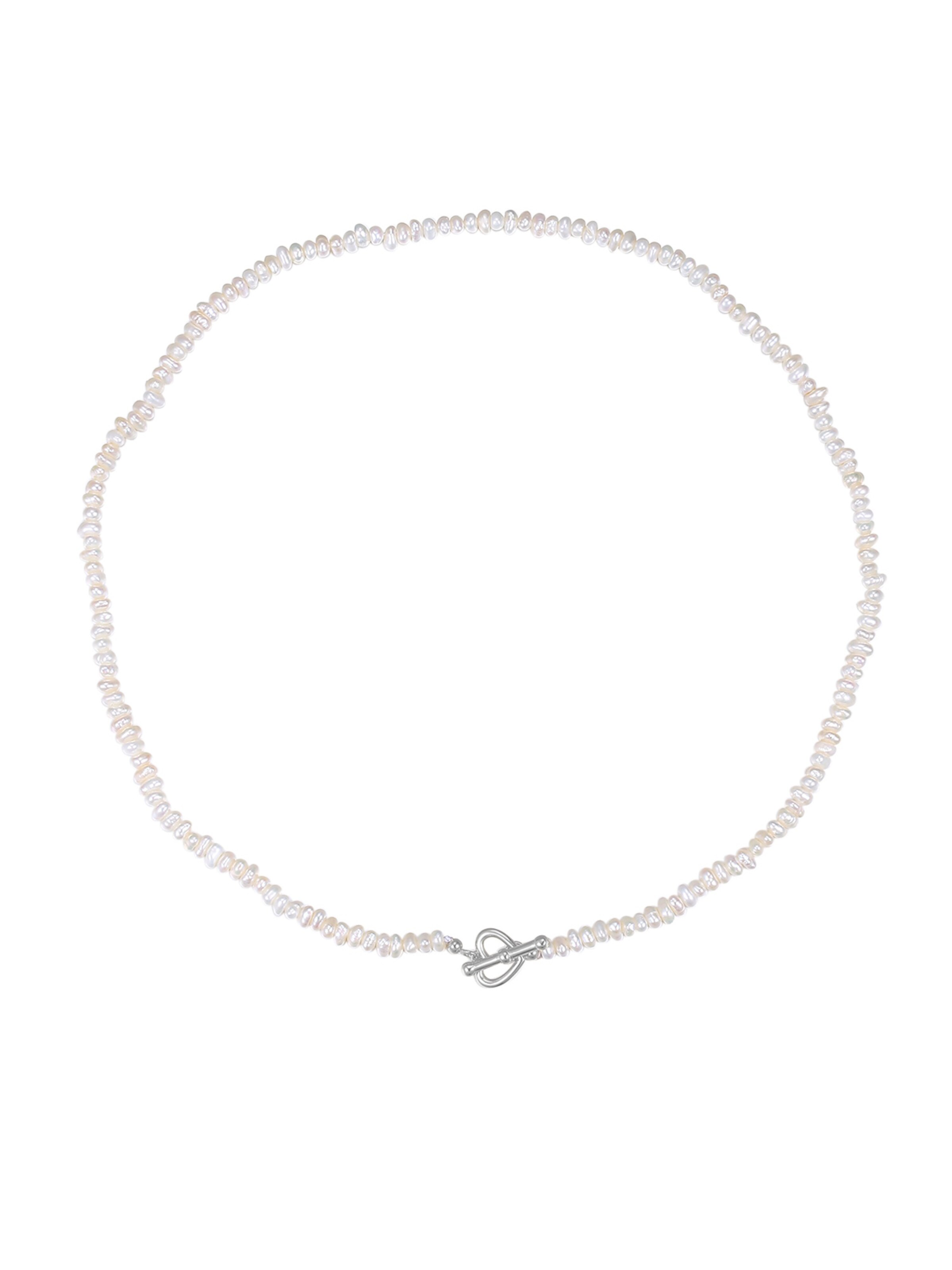 Hey Happiness Ketting 'Heart' in Zilver