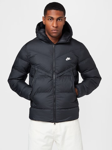 Nike Sportswear Winter Jacket in Black: front