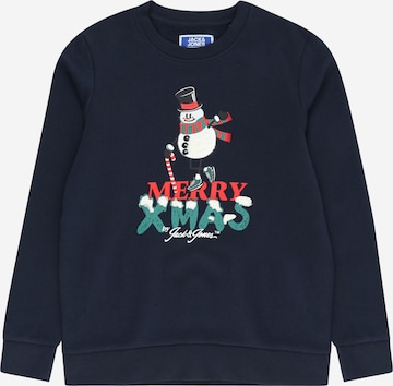 Sweat Jack & Jones Junior en bleu : devant