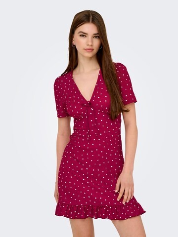 Robe 'ONLBill' ONLY en rouge : devant