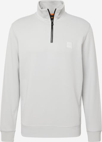 BOSS Orange Sweatshirt 'Zetrust' in Grau: predná strana