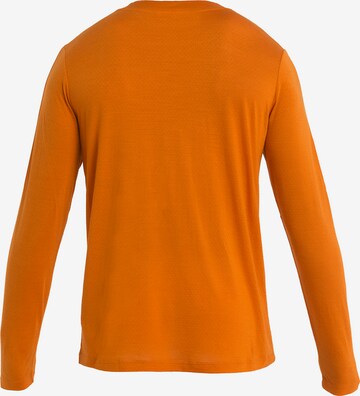 ICEBREAKER Λειτουργικό μπλουζάκι 'ZoneKnit' σε πορτοκαλί