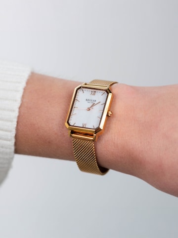 Montre à affichage analogique 'Régler Élégance Mesh Rose Gold - Pearl' Régler en or