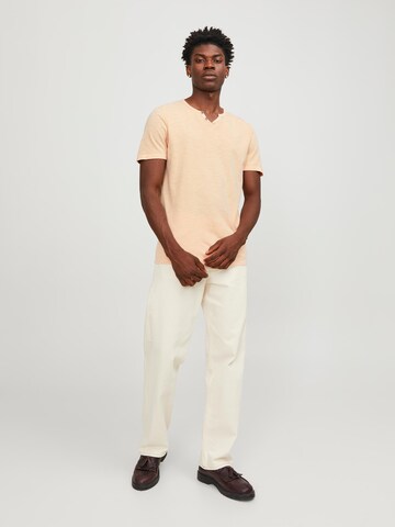 JACK & JONES Regular fit Μπλουζάκι 'Split' σε πορτοκαλί