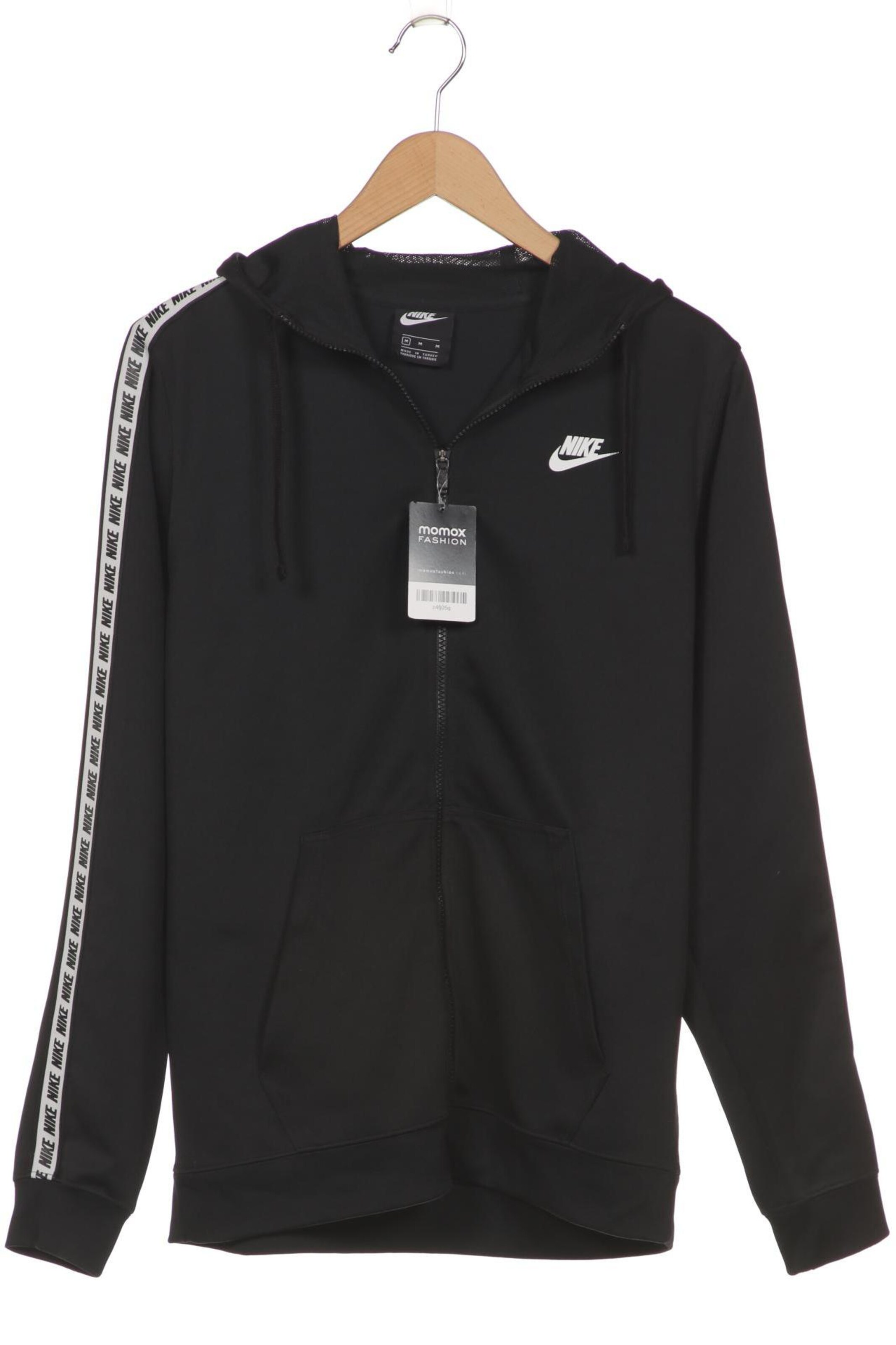 NIKE Sweatshirt & Zip-Up Hoodie in M in Black: front
