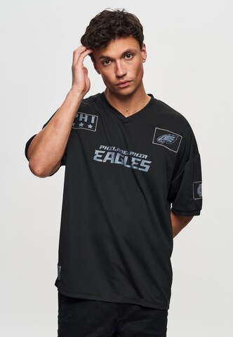 Recovered Shirt 'NFL Eagles PHI 33 Oversized' in Black