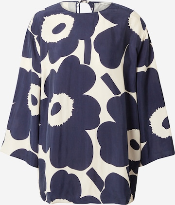 Marimekko Blus 'Oaja' i vit: framsida