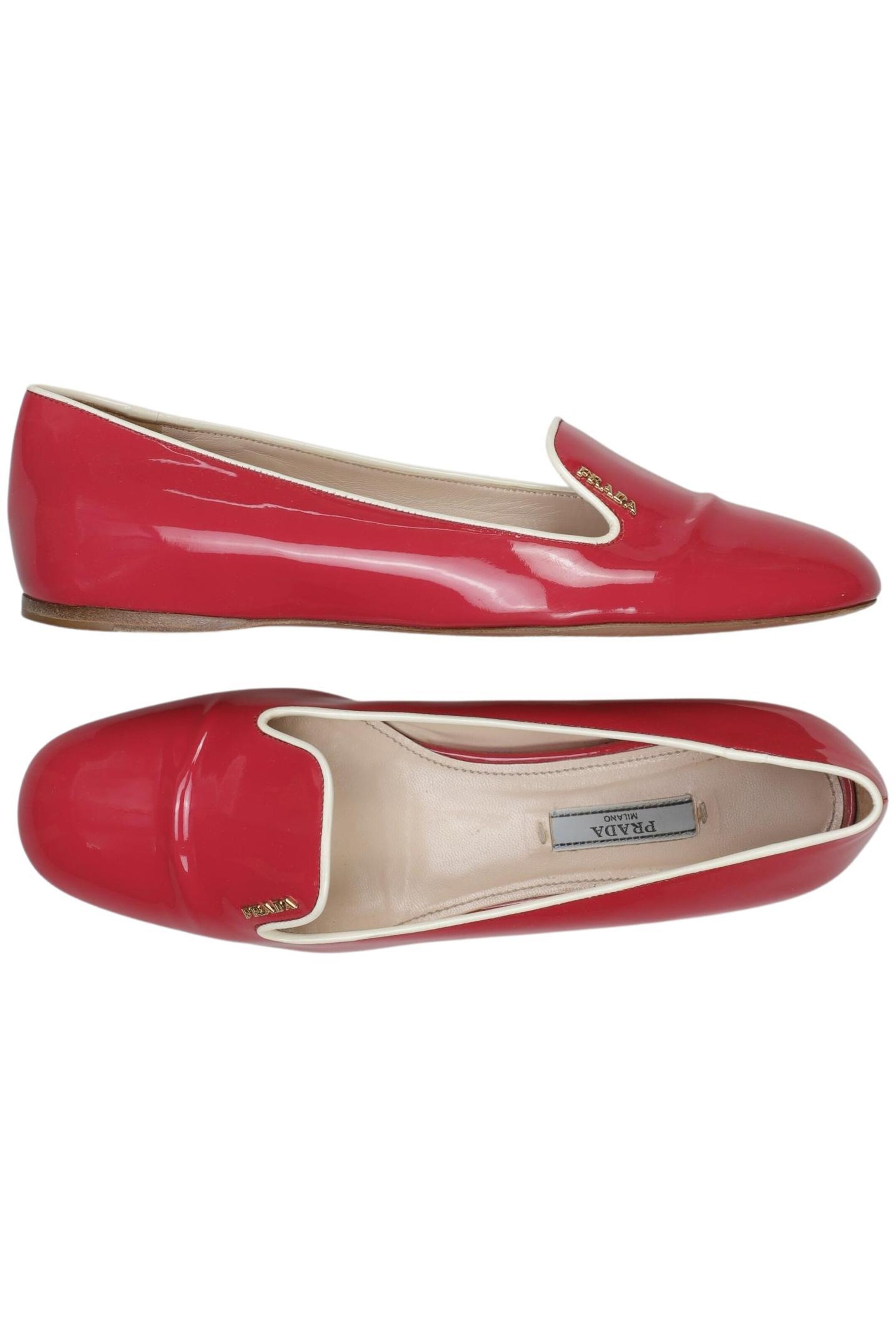 PRADA Flats & Loafers in 38 in Red, Item view