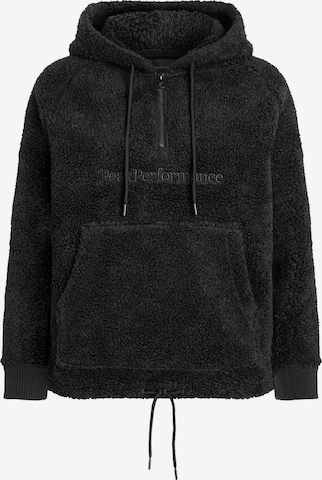 PEAK PERFORMANCE Sport sweatshirt 'Ground' i svart: framsida