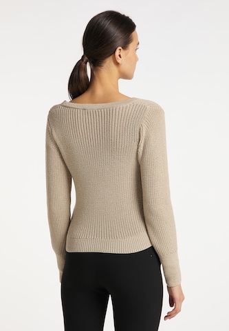 usha BLACK LABEL Knit Cardigan in Beige