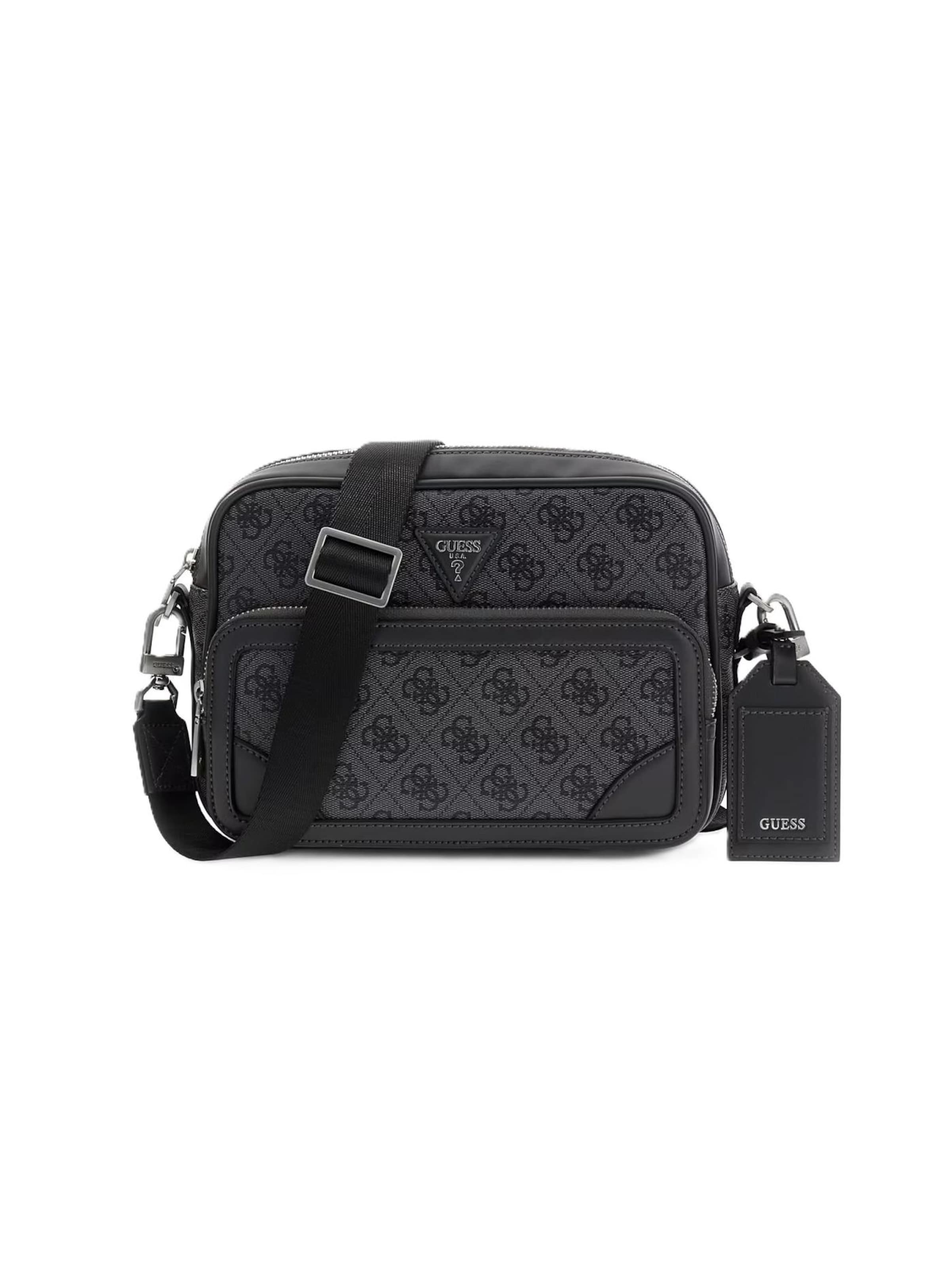 Borsa a tracolla 'HMMILLP6222' di GUESS in nero: frontale