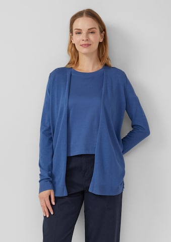 s.Oliver Gebreid vest in Blauw: voorkant