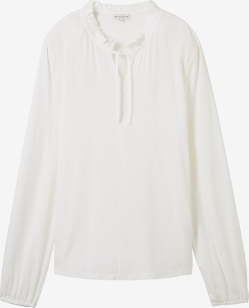 T-shirt TOM TAILOR en blanc : devant