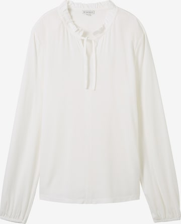 T-shirt TOM TAILOR en blanc : devant