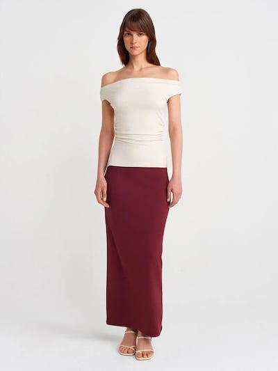 Dilvin Skirt in 36 in Burgundy, Item view