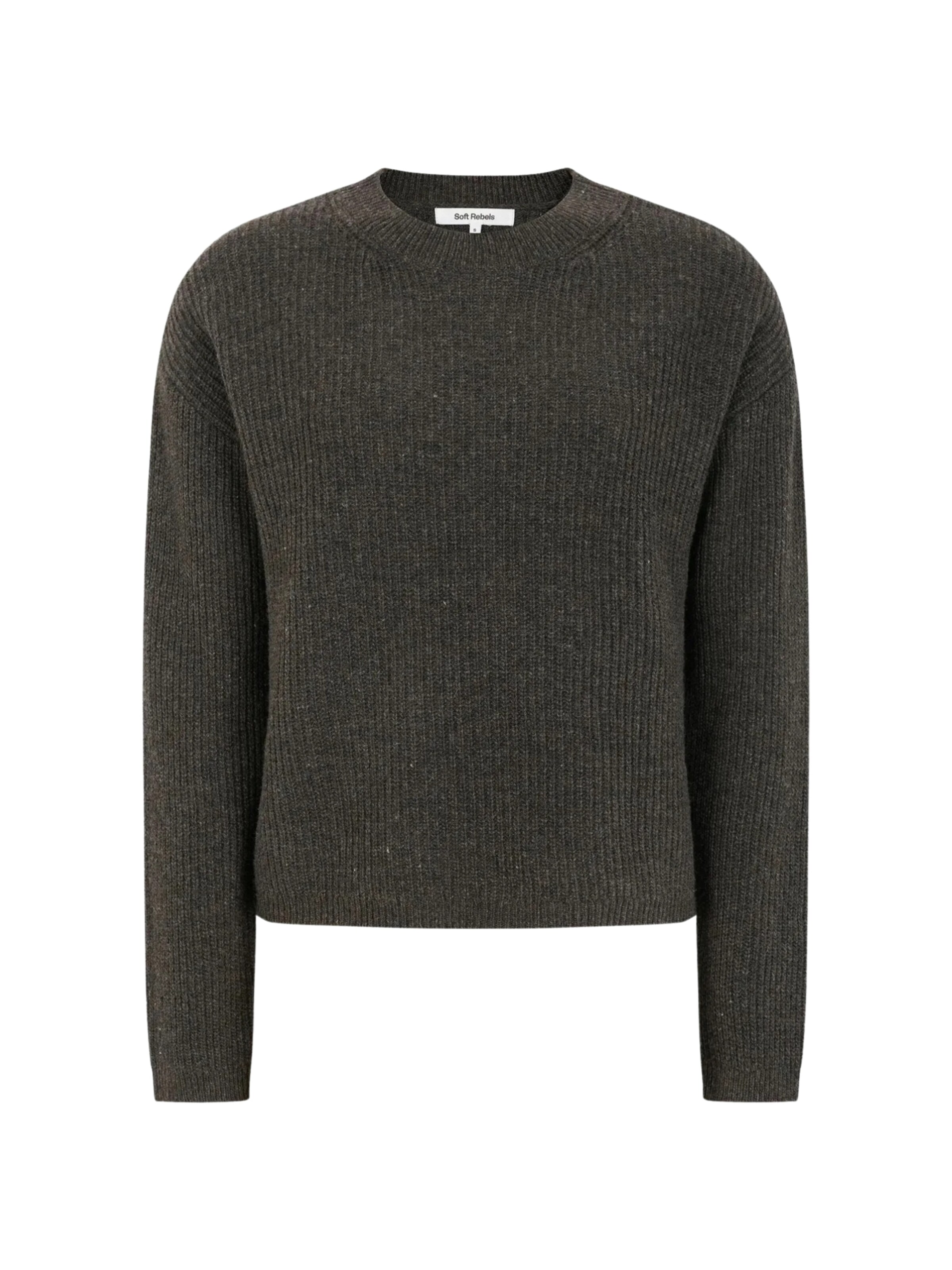 Soft Rebels Sweater 'West' in Brown: front