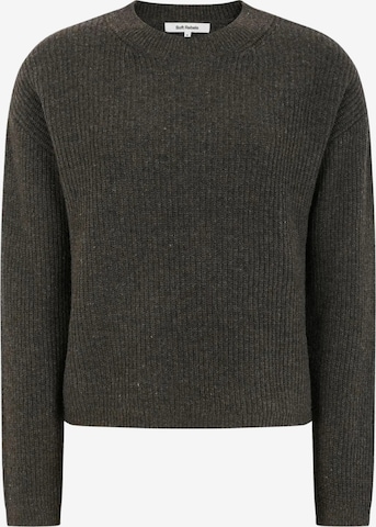 Soft Rebels Pullover 'West' in Braun: Vorderseite