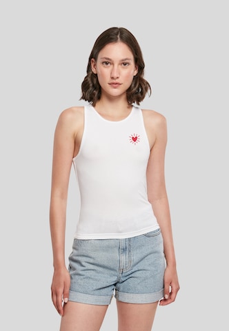 Urban Classics Top 'Radiant Heart' in Weiß: Vorderseite
