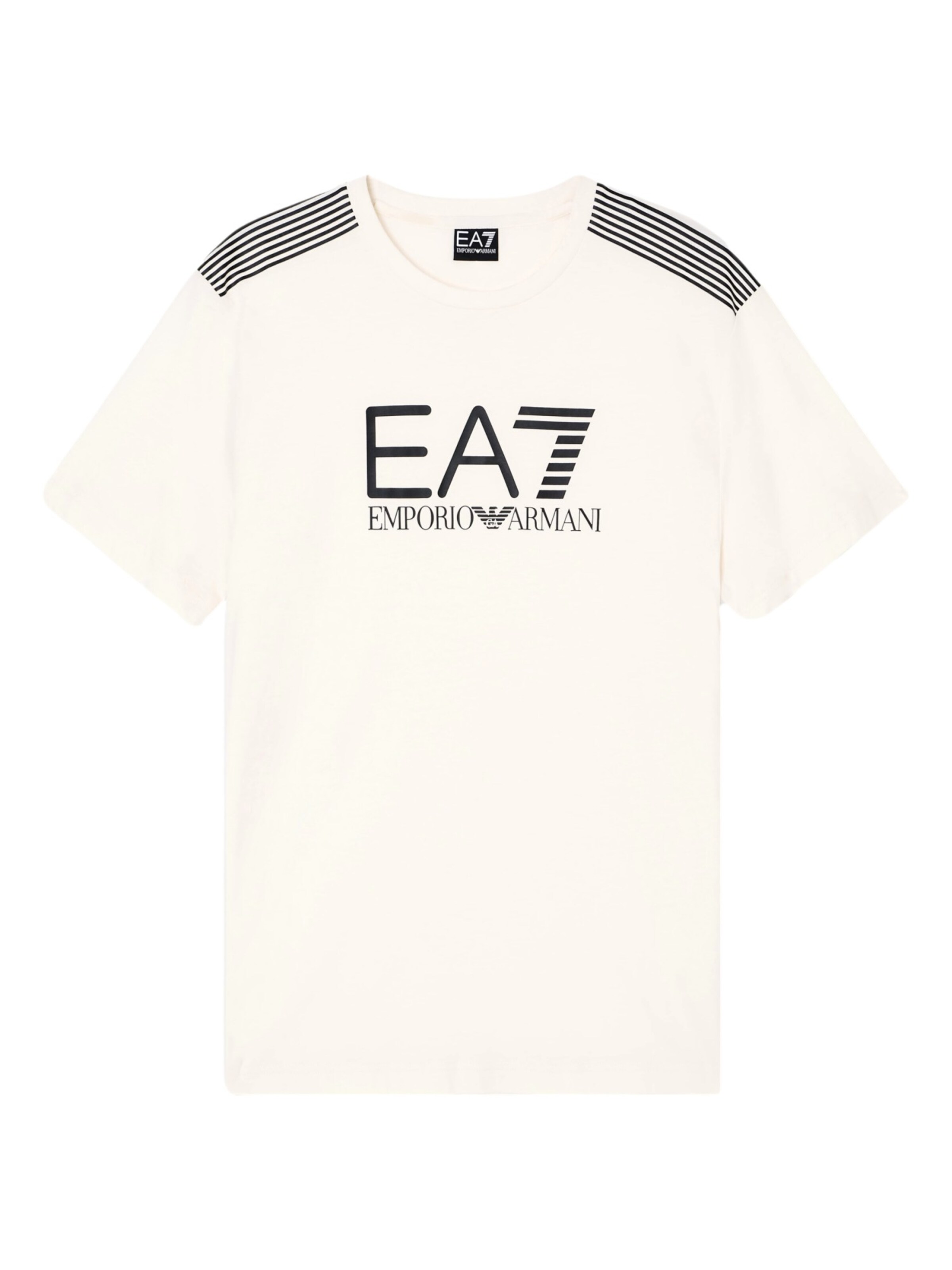 T-Shirt EA7 Emporio Armani en blanc : devant
