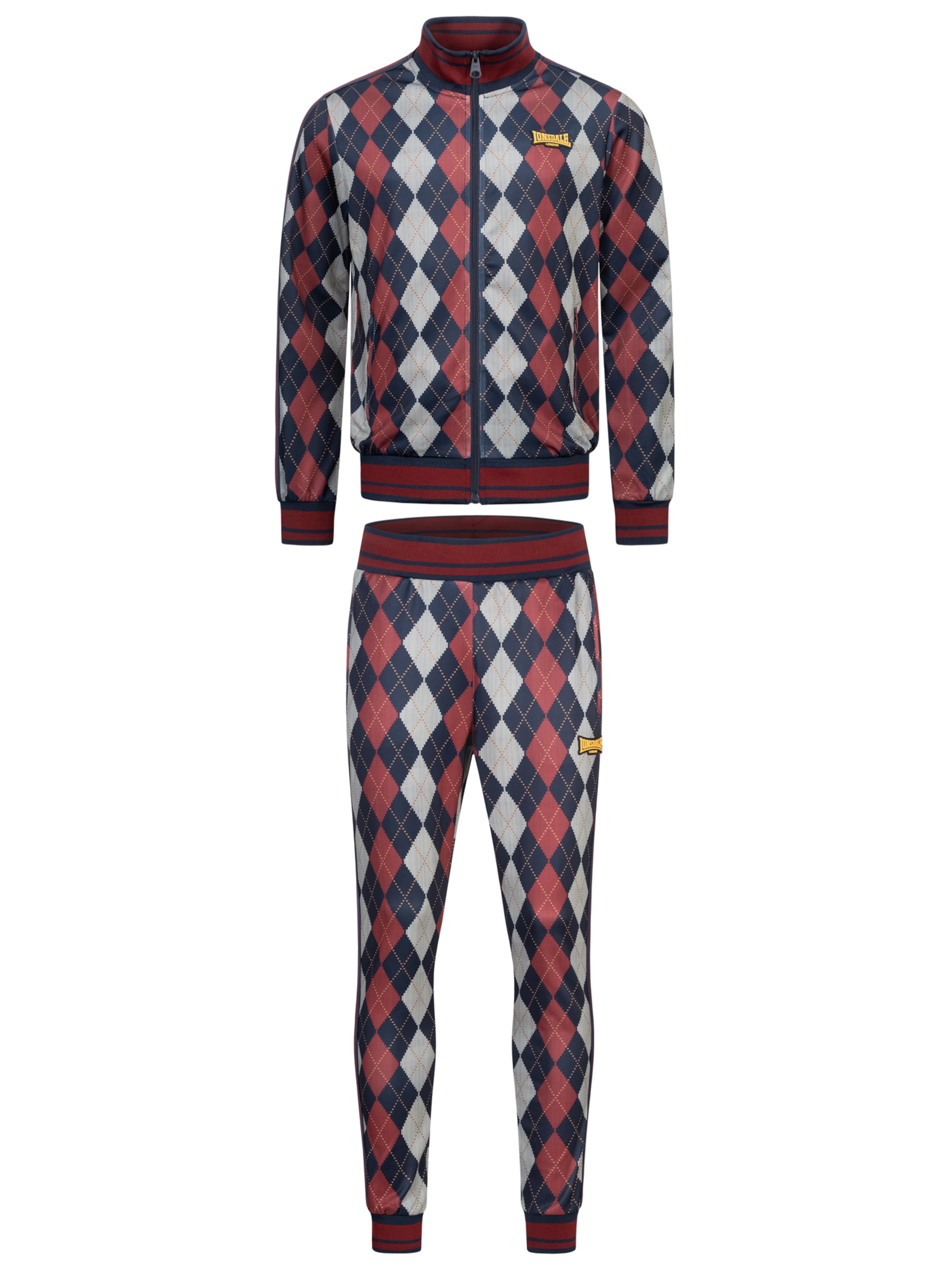 LONSDALE Костюм для бега в Красный: спереди