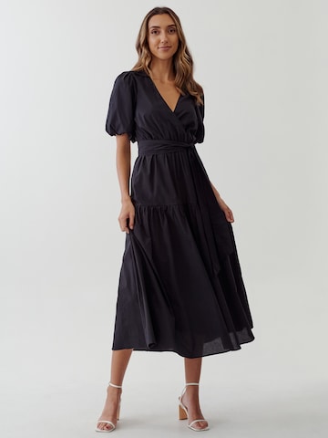 Tussah Shirt Dress 'WREN' in Black