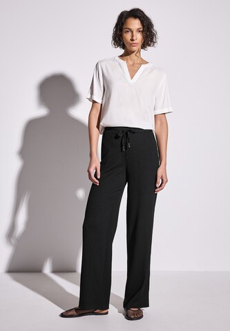 STREET ONE Loosefit Hose in Schwarz