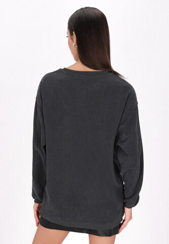 Sweat-shirt 'Fashion Look' myMo ROCKS en gris