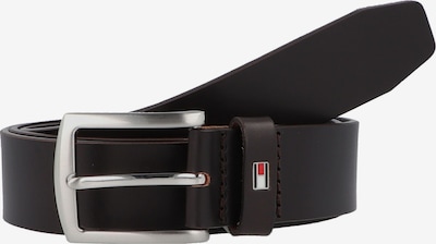 TOMMY HILFIGER Ceinture 'Denton' en bleu marine / brun foncé / rouge / blanc, Vue avec produit