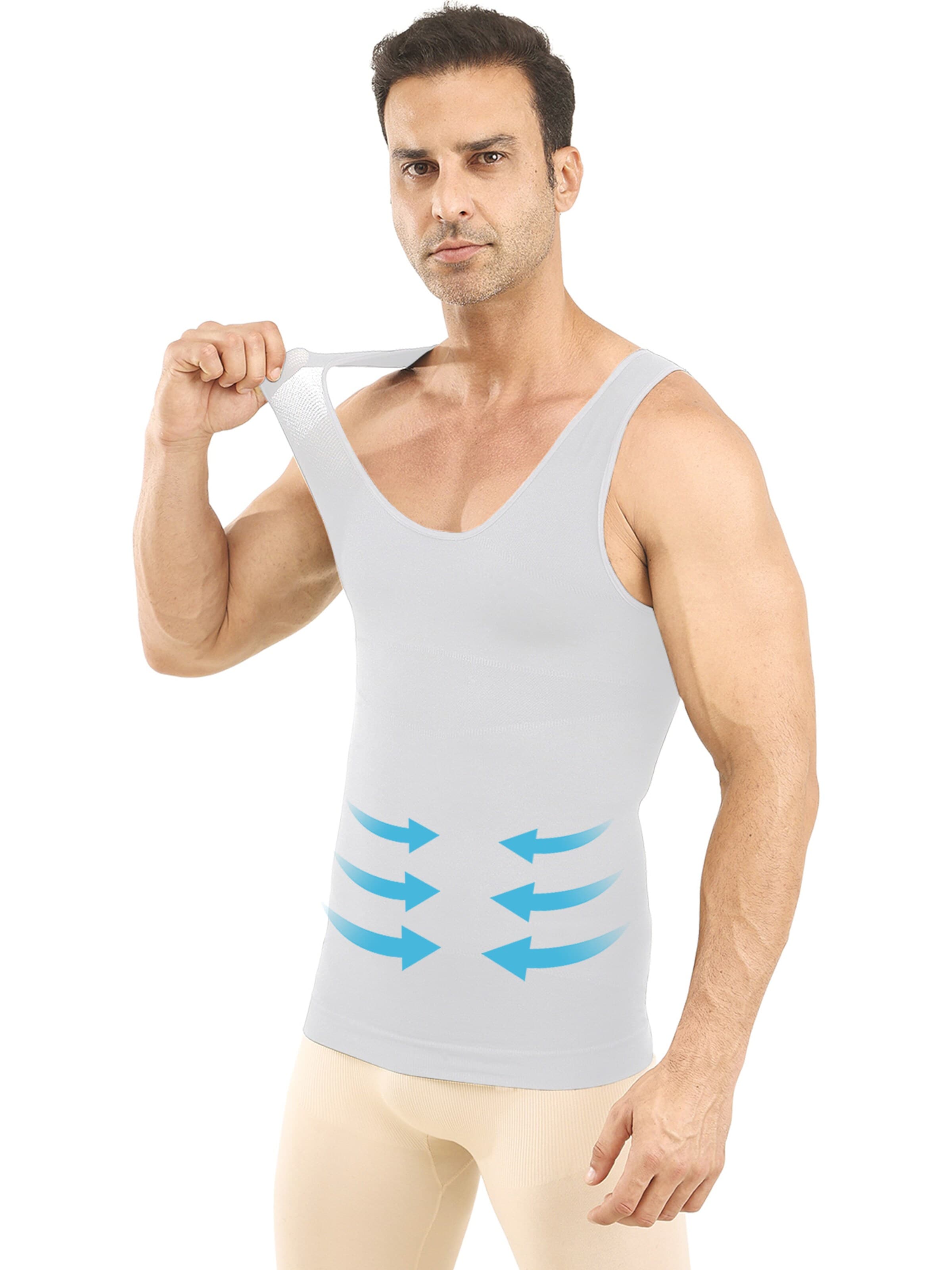 MEETWEE Onderhemd '2-Pack tummy control vest' in Wit