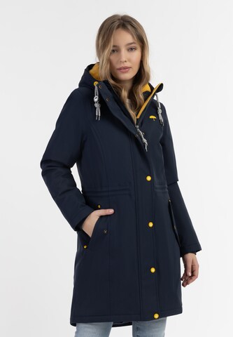 Manteau fonctionnel Schmuddelwedda en bleu : devant