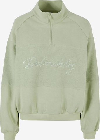 Sweat-shirt DEF en vert : devant