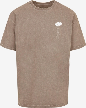 T-Shirt 'Love In The Air' Merchcode en beige : devant