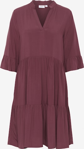 SAINT TROPEZ Jurk 'Eda' in Rood: voorkant