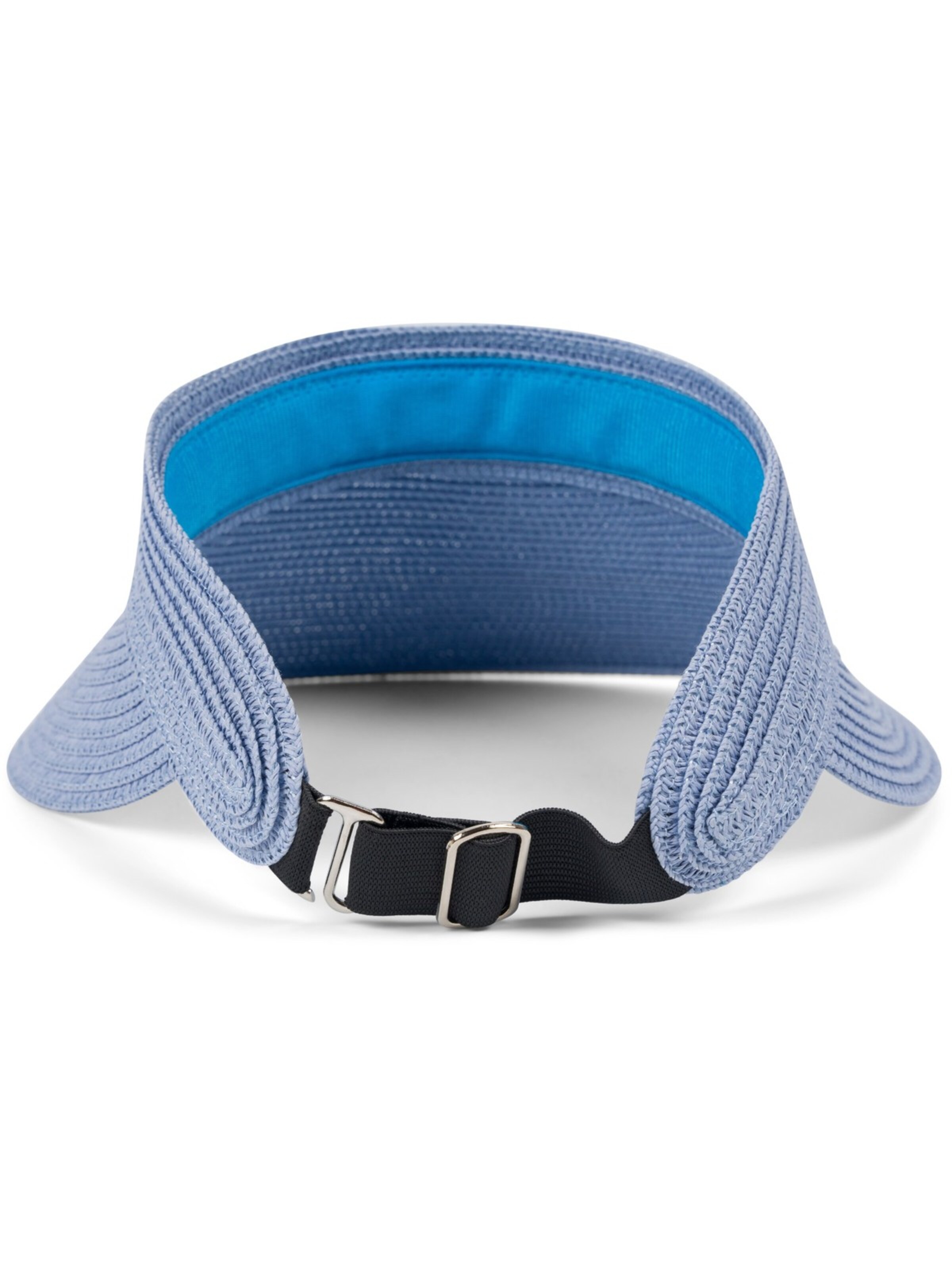styleBREAKER Cap 'Papierstroh Visor Cap Einfarbig'‌‌‌‌‌‌ in Blau