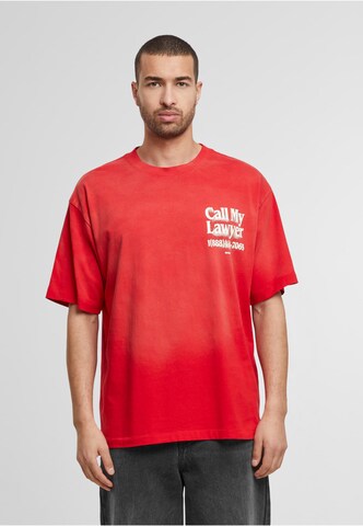 MARKET Shirt 'Call My Lawyer' in Rood: voorkant