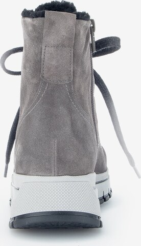 GABOR Lace-Up Ankle Boots in Grey