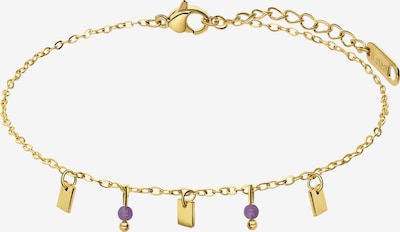 Lucardi Bracelet en or / violet, Vue avec produit