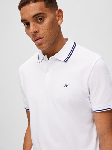 SELECTED HOMME Poloshirt 'Dante' in Weiß