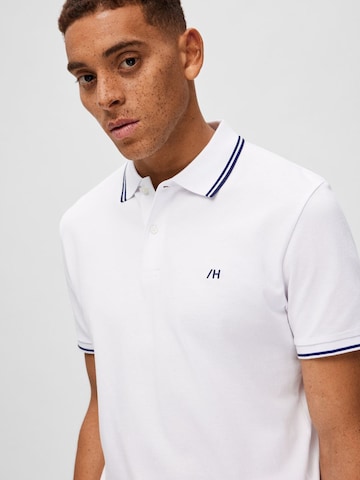 SELECTED HOMME Poloshirt 'Dante' in Weiß