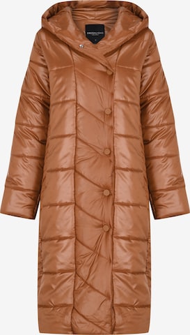 FRESHLIONS Steppmantel Eva in Braun: Vorderseite